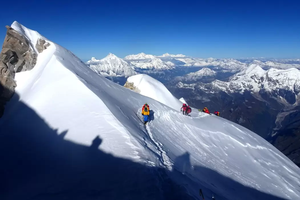 Le Mt. Manaslu (8163m), le huitième sommet du monde.